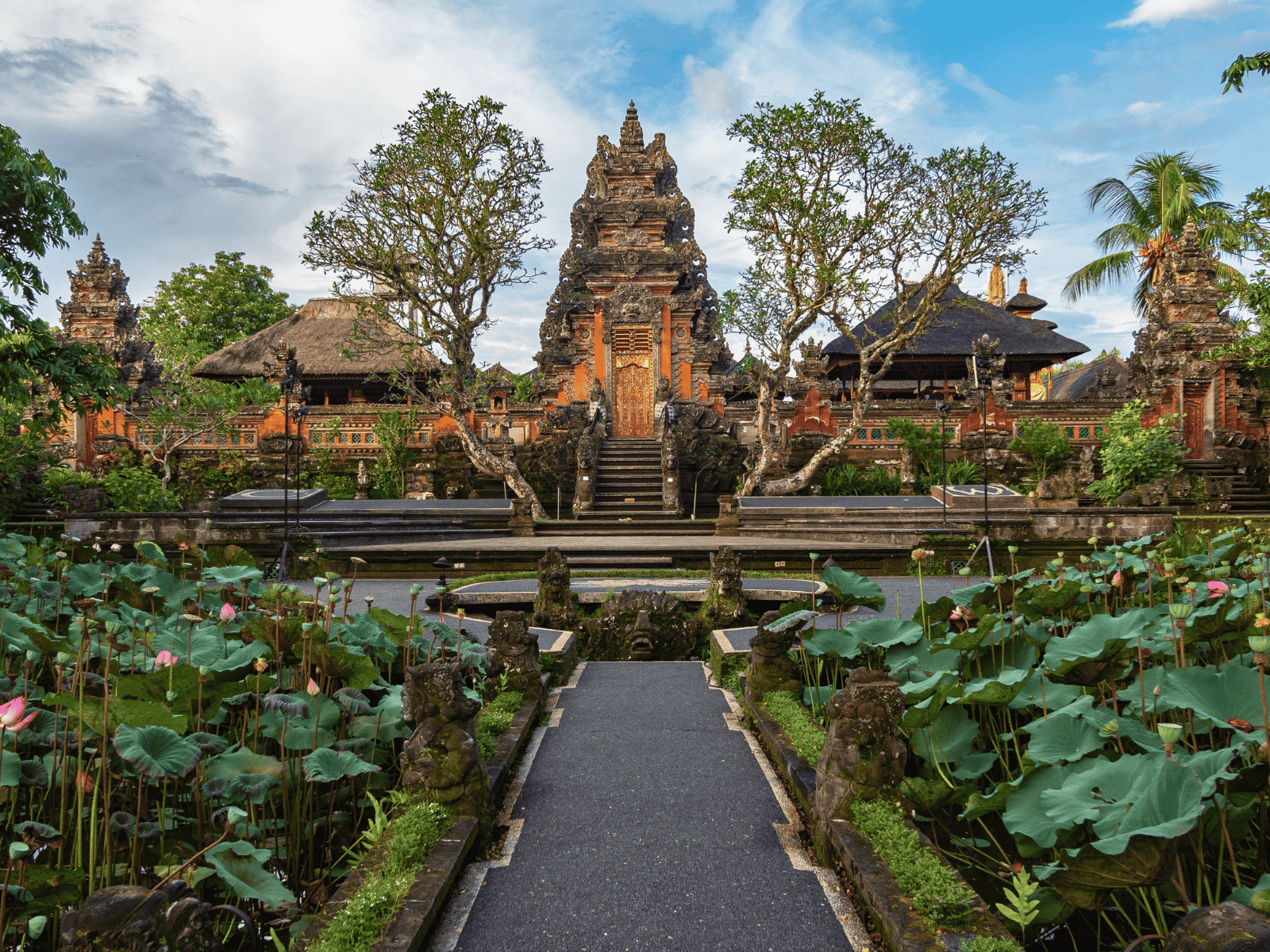 Pura Taman Saraswati temple in Ubud, Bali