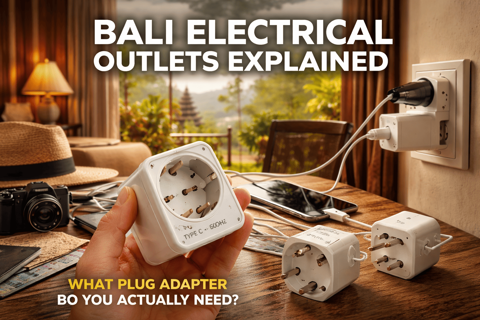 Bali plug adapter